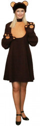 Карнавальный костюм "Медведица" взрослый (платье)